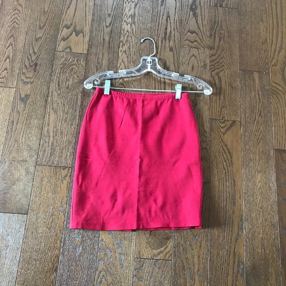 Red Pencil Skirt - Twik - Size XS - Picture 2 of 4